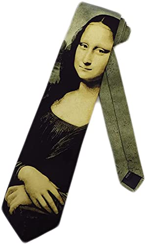Mona Lisa tie by Leonardo da Vinci neckties by Three Rooker