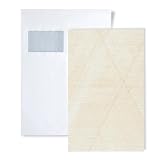 1 CAMPIONE S-388244-GU Profhome Carta da parati fantasia chevron geometrico | CAMPIONE di Carta da parati in circa DIN A4