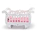 Melissa & Doug White Wooden Doll Crib With Bedding (30 x 18 x 16 inches)