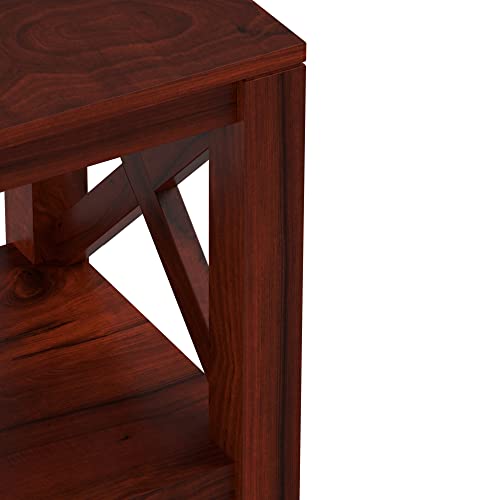Image of Amazon Brand - Solimo Abbe Modern Side Table (Acacia Wood, Honey Finish)