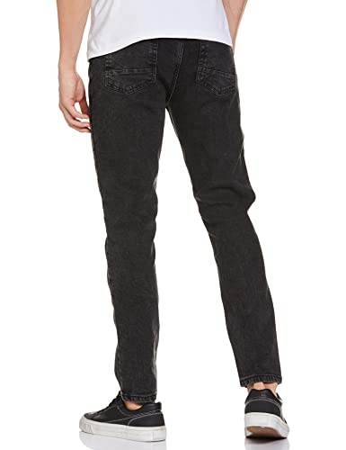 Image of The Indian Garage Co Men Slim Fit Solid Mid-Rise Stretchable Jeans