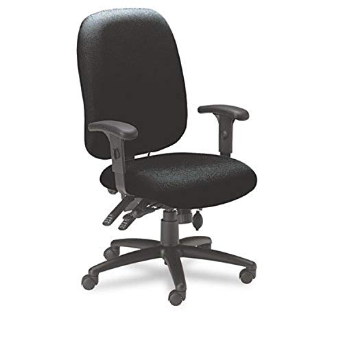 Mayline 24-Hour High-Performance Task Chair with Arms, Black