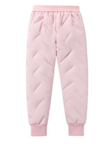 Girls Warm Trousers Kids Winter Elastic Waist Joggers Windproof Boys Casual Sweatpants2