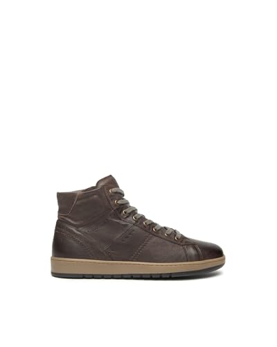 Nero Giardini I500940U Sneakers Montantes Homme en Cuir - Marron Foncé 40 EU
