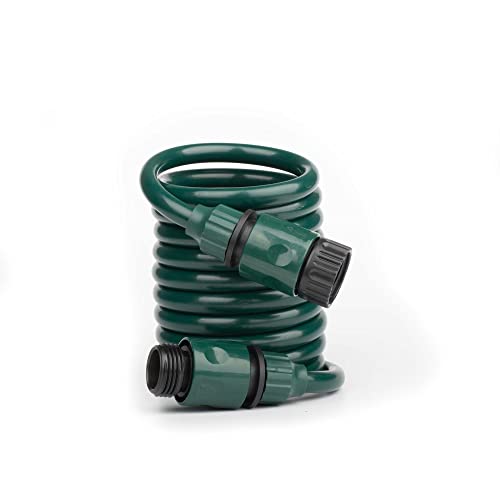 Funjee Lightweight Eva Coil 10 Ft Garden Hose With Nipple Qd Fittings, Female And Male Thread Qd Fittings, Garden Tool Set (10Ft, Green) #TOP11