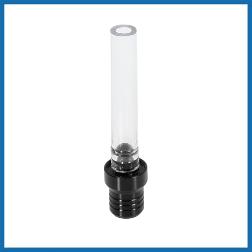 A ABSOPRO Universal Motorrad Aluminium Tankdeckel Ventil Entlüftung Schlauch Schwarz mit Stahlkugel für Geländemotorrad Artikelaustausch