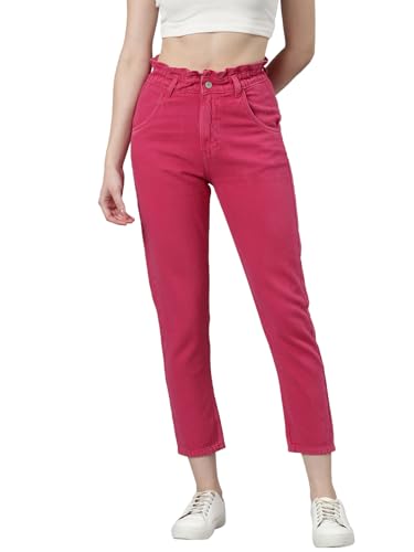 Image of SHOWOFFFF Women Mom Fit Jeans | Denim Jeans for Womens | Mid-Rise Regular Length Jeans for Women's