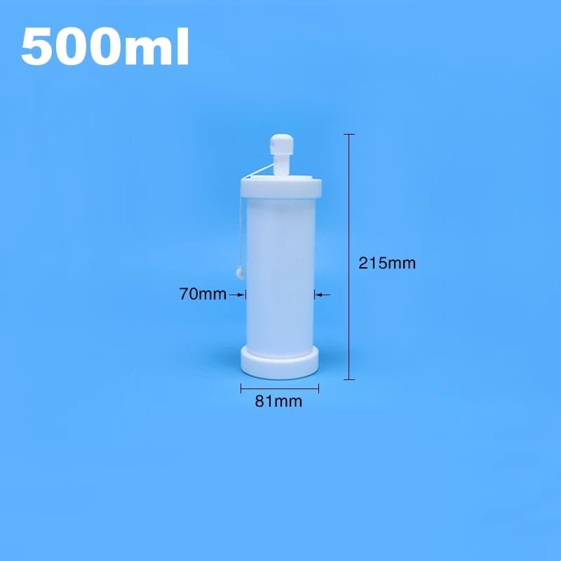 Muestreador de líquido triácido con válvula inferior de PTFE con cuerda de 5 m | Tolerancia al calor de 250 °C, pared interior lisa antiadherente, dispositivo desmontable(500ml)