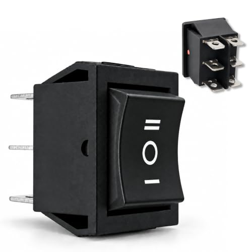 Interruptor Basculante DPDT ON/OFF/ON 6 pin, 1 Unidad