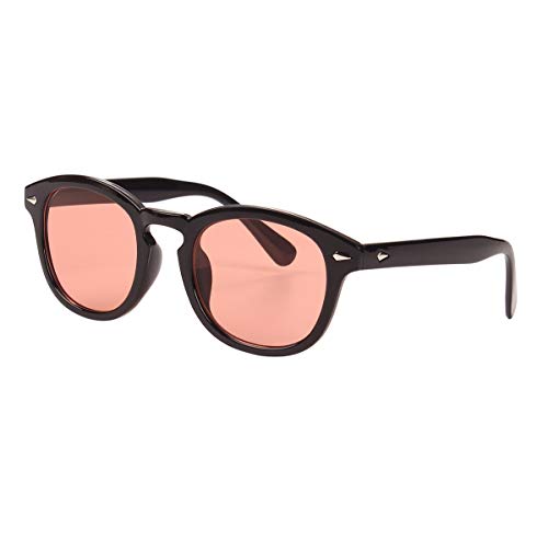 Image of Bestum Retro Inspired Sunglasses With Rivets Tinted Lens UV400