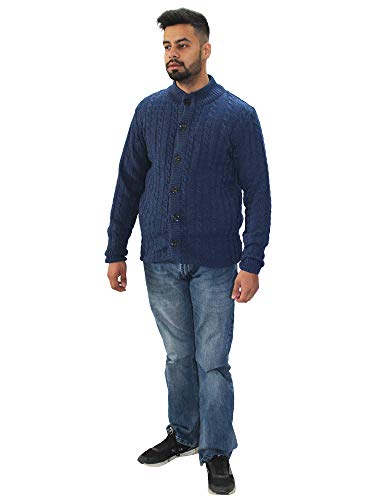 Image of Matelco Mens Woollen Buttoned Sweater Full Sleeves for Winters