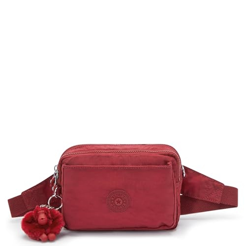 Image of Kipling Women's Abanu Medium Crossbody Bag, Lightweight, Adjustable Nylon Waist Pack with Multi-Compartment Zip Pockets