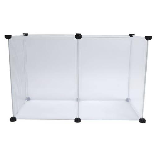 Recinto per Animali Domestici Portatile, Recinto per Animali Domestici per Piccoli Animali Fai da Te, Recinto per Cani in Plastica di Grandi Dimensioni per Interni, Recinto per Cuccioli(L 6 Pezzi)