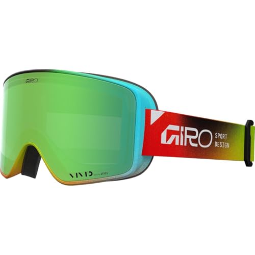 Image of Giro Method Ski Goggles - Snowboard Goggles for Men, Women, Youth - Multi Faded - Vivid Emerald & Vivid Infrared