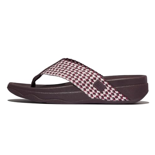FitFlop Women's Surfa Multi-Tone Webbing Toe-Post Sandals Wedge - Main Image