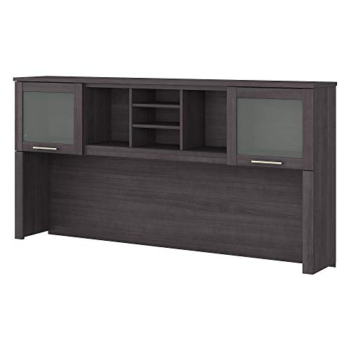 Bush Furniture Somerset Hutch for L Desk, 71W, Storm Gray