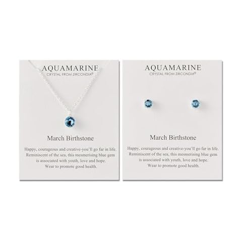 Philip Jones Aquamarine Necklace and Earrings Set Cover