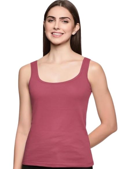 Women's Solid Colour Cotton Blend Pack of 1 Tank Top CamisoleComfortable, Breathable, Lightweight, Skin Friendly-picture-51