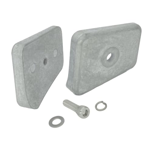 Anode en zinc double plaque 434029 pour embase hors-bord 20-35CV