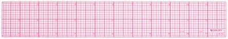 Westcott LetterCraft 8ths 12-Inch Beveled Transparent Ruler (B-70)