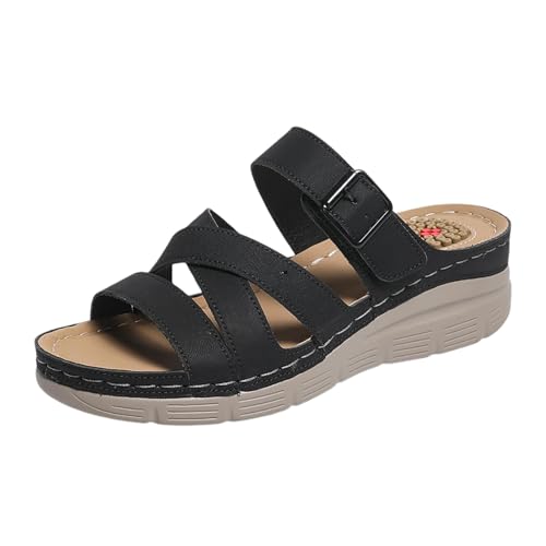 Sandales plage gelée transparent avec petit talon confort ergonomique