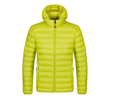 Image of Men's Winter Down Jacket Plus Velvet Hooded Stand Collar Warm Zipper Coat