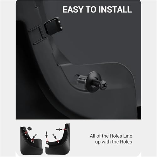 Garde-boue Tesla Model 3 Highland protection boue bavettes auto - 4