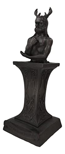 Estatua decorativa Dios Cornudo Masculino Wicca 12.5 in miniatura 3