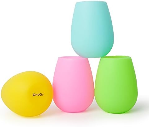 Pink silicone wine glasses Clearance