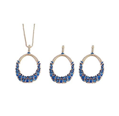 See full amazon price history chart for Transdesigns Cubic Zirconia Crystals from Swarovski Blue Sapphire Cluster Oval Peacock 18K Pure Gold Plated Necklace Pendant Set For Women and Girls 1700020 Transdesigns Cubic Zirconia Crystals from Swarovski Blue Sapphire Cluster Oval Peacock 18K Pure Gold Plated Necklace Pendant Set For Women and Girls 1700020 (B091MJDCQX) Amazon Price History, Amazon Price Tracker