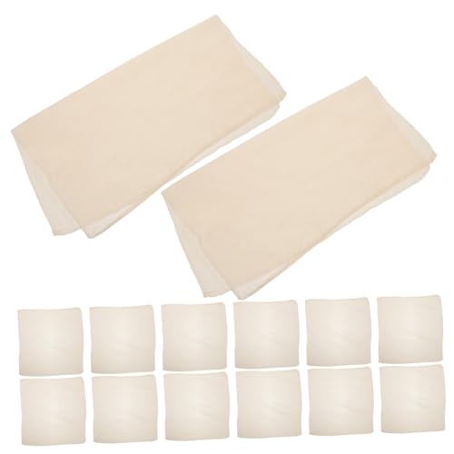 STOBAZA 20 Piezas Cubiertas para Frascos de Fermentación sin Blanquear Paños Cuadrados para Tapas de Vidrio Almacenamiento de Alimentos Diseño Rústico y Ligero para Tarros de Ancha
