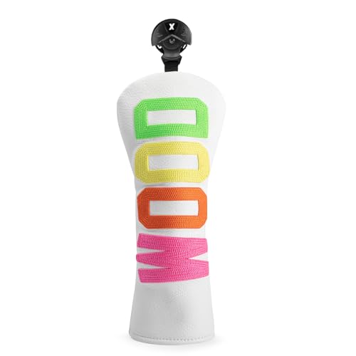 Golf Club Head Covers - 4 Options: Driver, 3 Wood, Hybrid - White Golf Driver Fairway Hybrid Head Cover (for Fairway | 1pc)