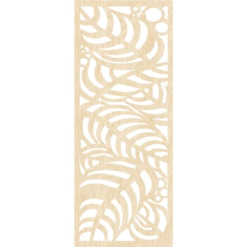 Image of 15 3 /8 inchW x 39 3 /8 inchH x 3 /8 inchT Mills Decorative Fretwork Wood Wall Panels, Birch
