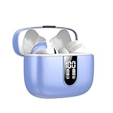 Auriculares Inalámbricos Bluetooth, Auriculares Bluetooth 5.3, 4 Mic con Reducción de Ruido ENC, 50H con Graves, Cascos Inalambricos Bluetooth IP7 Impermeable, Carga Rápida USB-C, Ajuste Cómodo