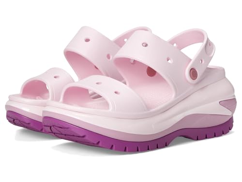 Crocs Sandalias clásicas Mega Crush unisex para adultos, Hortensia, 8 Women/6 Men