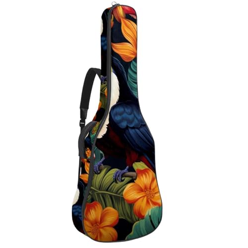 Sac pour guitare acoustique 101,6 cm imperméable à plusieurs poches imprimé