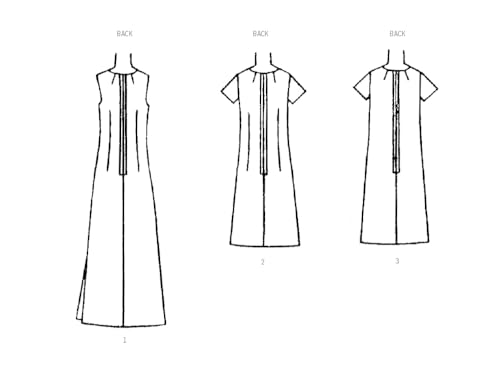 SIMPLICITY SS9884U5 Misses' Dress in Two Lengths U5 (16-18-20-22-24), Multicoloured, Sizes 16-18-20-22-24 - Image 4