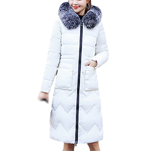 Veste portable double face Roquorl longue parka chaude et épaisse avec capuche en fourrure