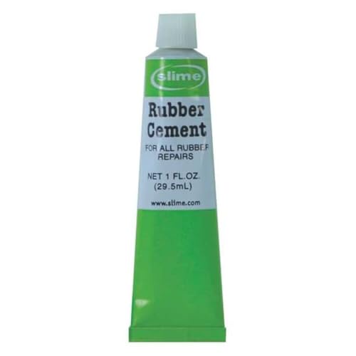 Slime 1051-A Rubber Cement Tire Repair Use with Slime Plugs or Patches 1 oz. Tube