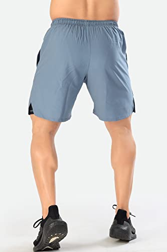 Image of FUAARK Double Layer 2 in 1 Sports Shorts with Inner Tights for Men Gym Tight Short with Pocket