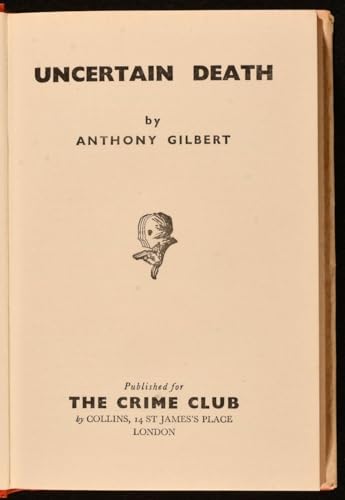 Uncertain Death B000XCANIY Book Cover