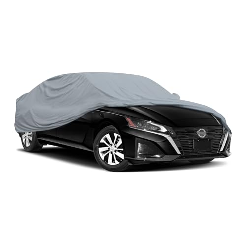 Image of MotorTrend Custom Fit Car Cover For Nissan Altima 2011-2018, All-Weather Protection for Cars Trucks & SUVs, UV Resistant Waterproof Scratch-Resistant, Perfect Fit Vehicle Cover for Outdoor & Indoor