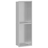 Duschkabinen-Accessoire Edelstahl Duschnische 60 x 20 x 9.5 cm – Silber, rostfrei & langlebig für moderne Badezimmer – Platzsparend & pflegeleicht