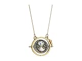 Alex and Ani Women's Brass Harry Potter Time Turner Spinner 32 inch Necklace, Rafaelian Gold