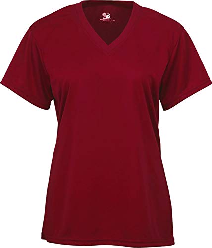 Badger Sports B-Core Ladies' V-Neck Tee Cardinal Small