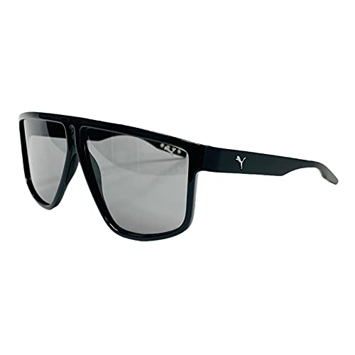 Puma RUBBER EYES PROv1 PU0286S 001 Sunglasses Shiny Black Frame Smoke Lens Puma RUBBER EYES PROv1 PU0286S 001 Sunglasses Shiny Black Frame Smoke Lens