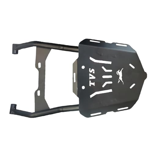 Image of Bike TVS Ronin 225 Top Plate Luggage Carrier with Backrest Adjustable Black