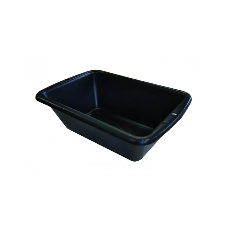 Zewool - Seau en caoutchouc rectangulaire, 63x42.5x15.5cm, 25 litres