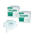 DEPALMERA Pharma✙ Gasas No Esteril TNT Plegada - Pack 200 Unidades Gasa para Bebe, Clínica Dental, Fisioterapia, Podología, Veterinaria, Tatuaje, Desmaquillante (7.5x7.5cm)