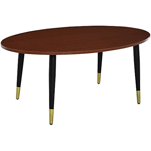 Table Basse Ovale HOMCOM Cover